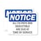 Signmission All Co-Pays And Deductibles Are Due At Time, 10 in W x Rectangle, Vinyl Decal OS-2PACK-NS-D-710-L-10092 - alternate 1